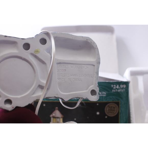 Butler's Wharf Lighthouse, Lighted, Porcelain, Santa's Workbench ~ 250130-WH 101 - Picture 5 of 7